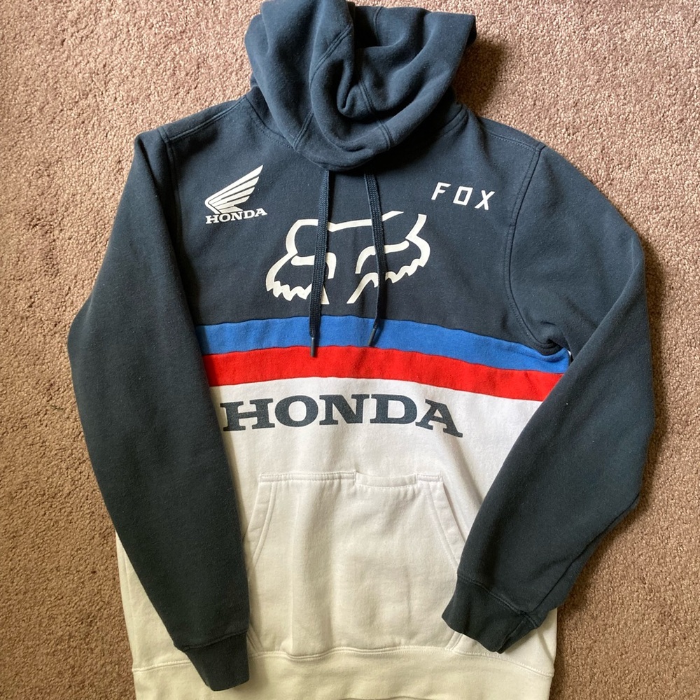 Fox Black and Blue Sweatshirt Hoodie